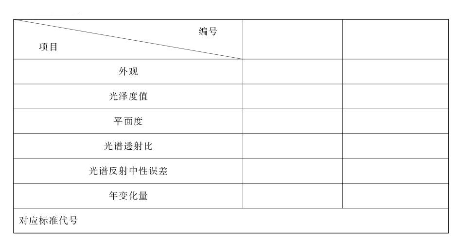 光澤度板檢定證書內(nèi)容