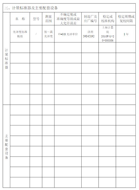 光澤度計(jì)計(jì)量標(biāo)準(zhǔn)